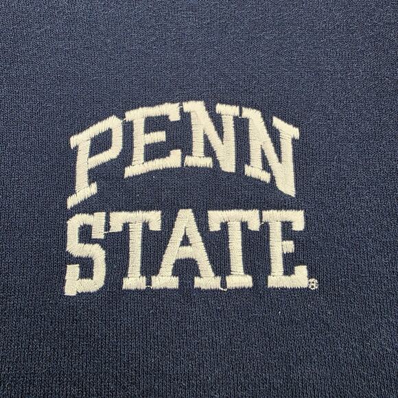 Vintage Penn State Sweatshirt Mens XL Blue 1/4 Zip Russell Athletic Pullover USA - Picture 14 of 16